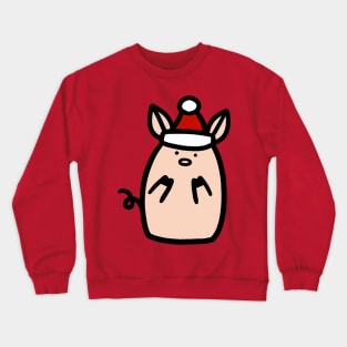 Santa Hat Piggy Crewneck Sweatshirt